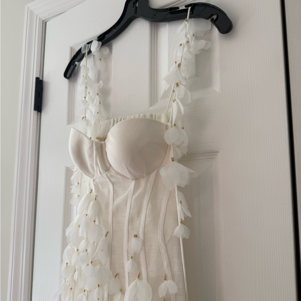 Zimmermann Botanica Petal Detailed Linen Silk Blend Dress NEW with tag - Picture 6 of 12